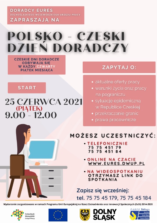 Plakat informujący o polsko-czeskim dniu doradczym w dniu 25 czerwca 2021 roku