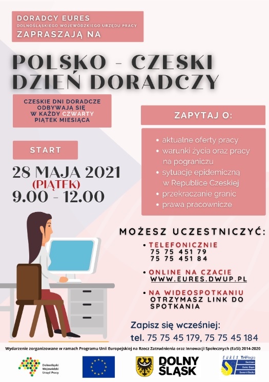 Plakat informujący o polsko-czeskim dniu doradczym